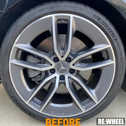 [리휠][분체도장] 벤츠 E53 AMG 맷블랙 휠도색 및 카본 세라믹 골드 캘리퍼 도색 작업후기 / 진주, 창원, 순천