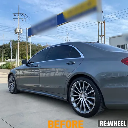 [리휠][김해휠복원] 벤츠 S350d 4MATIC 다이아몬드 컷팅 휠복원 작업후기 / 진주, 창원, 순천