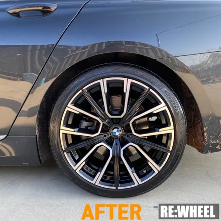 [리휠][여수휠복원] BMW 740Ld Xdrive MSP 블랙 폴리쉬 휠복원 및 휠굴절 수리 / 진주, 창원, 순천