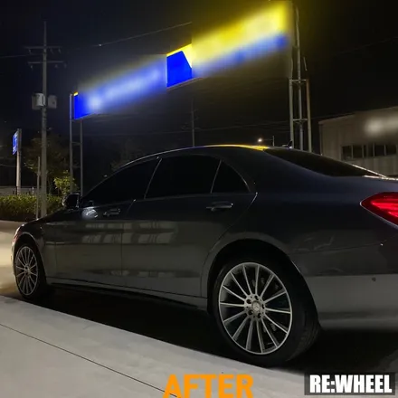 [리휠][김해휠복원] 벤츠 S350d 4MATIC 다이아몬드 컷팅 휠복원 작업후기 / 진주, 창원, 순천