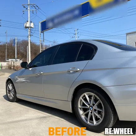 [리휠][올드카휠복원] BMW 320d 순정휠 실버 휠복원 / 진주, 창원, 순천