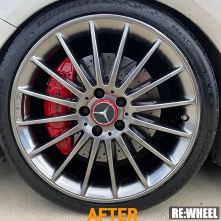 [리휠][분체도장] 벤츠 A45 AMG 하이퍼 블랙 휠도색 작업후기 / 진주, 창원, 순천