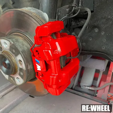 [리휠][창원휠도색] BMW 325d 순정휠 블랙 유광 휠도색 및 레드 캘리퍼도색 / 진주, 창원, 순천