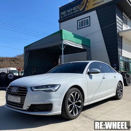 [리휠][광양휠도색] 아우디 A6 35TDI 순정휠 → 아우디 A6 18인치 / 진주, 창원, 순천