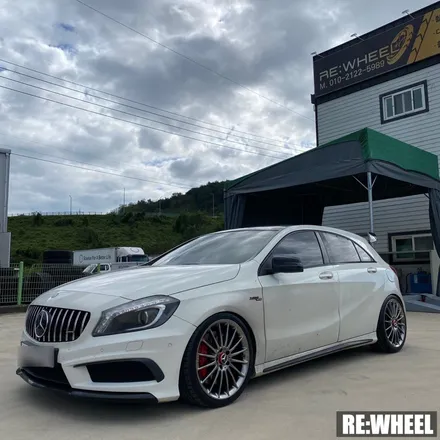 [리휠][분체도장] 벤츠 A45 AMG 하이퍼 블랙 휠도색 작업후기 / 진주, 창원, 순천