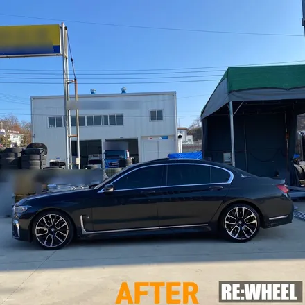 [리휠][여수휠복원] BMW 740Ld Xdrive MSP 블랙 폴리쉬 휠복원 및 휠굴절 수리 / 진주, 창원, 순천