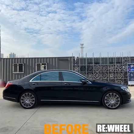 [리휠][순천휠복원] 벤츠 S500 4MATIC 마이바흐 하이퍼 실버 휠복원 / 진주, 창원, 순천