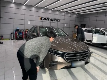 광주PPF 및 진주 신차패키지 위해서 광주 방문해주신 벤츠E300 브이쿨vk 썬팅 시공기 / 광주 광산구 수완동