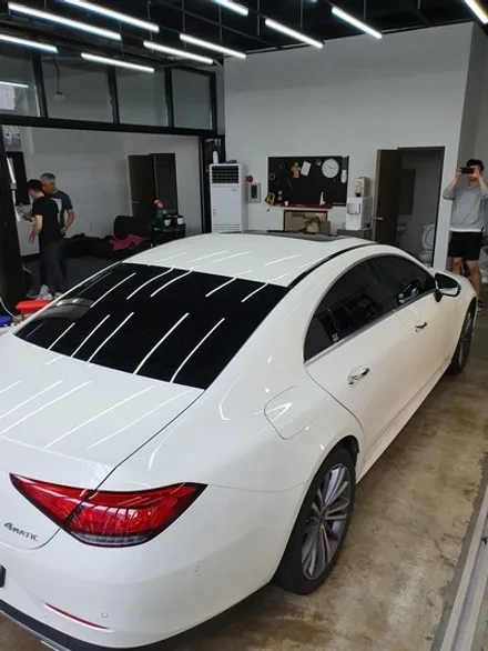 인천랩핑 부분랩핑 CLS 400d 루프스킨 / 인천 서구 가정동