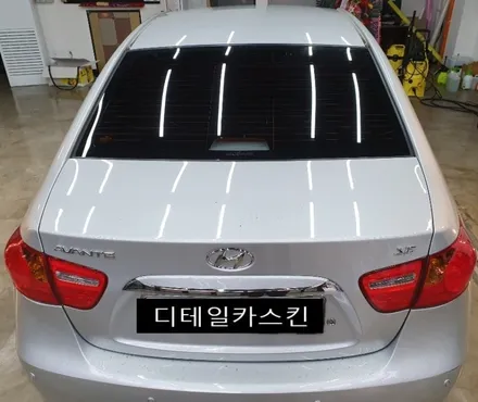 인천랩핑 루원시티랩핑 포인트랩핑 아반떼 HD 루프스킨및 사이드미러랩핑 / 인천 서구 가정동