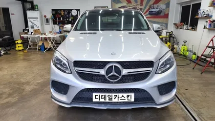 [벤츠 GLE쿠페] 순정 느낌의 유광 화이트 전체랩핑 시공 / 인천 서구 가정동