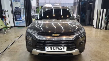 [쉐보레 트레일블레이저] 전면 크롬 죽이기 블랙유광 랩핑 시공 / 인천 서구 가정동