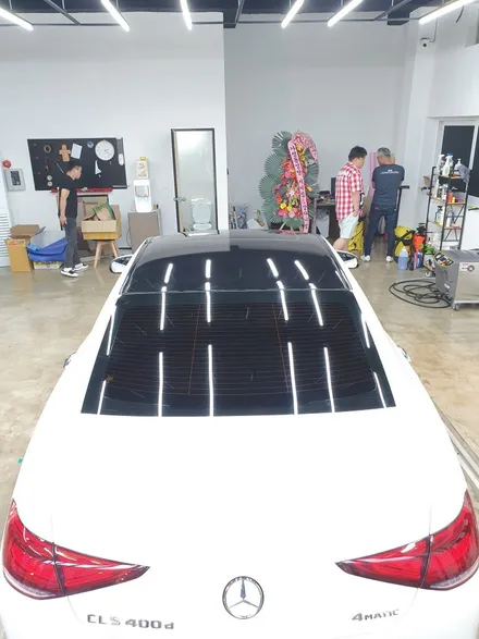 인천랩핑 부분랩핑 CLS 400d 루프스킨 / 인천 서구 가정동