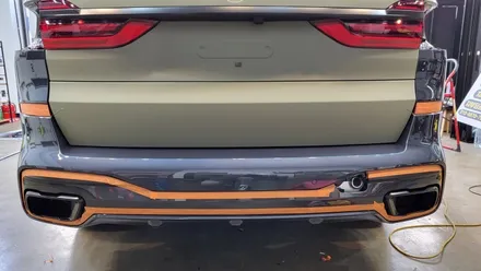 인천 서구 가정동 bmw x7 무광카키그린 전체랩핑 시공 / 인천 서구 가정동