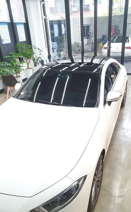 인천랩핑 부분랩핑 CLS 400d 루프스킨 / 인천 서구 가정동