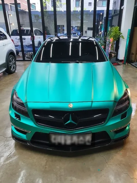 인천랩핑 중국산필름제거 벤츠 CLS63 AMG 전체렙핑 재시공 / 인천 서구 가정동