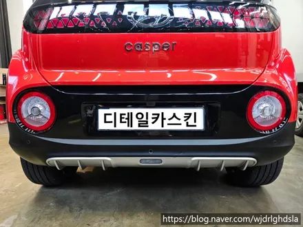 [현대 캐스퍼]크롬죽이기 부분랩핑 옵틱글래스 와이드미러 시공 / 인천 서구 가정동