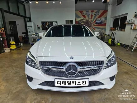 [벤츠 CLS] 인천 서구 루원시티 유광 블랙 루프스킨 시공 / 인천 서구 가정동
