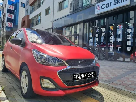 인천 서구 가정동 더 넥스트 스파크 사틴레드크롬 전체랩핑 / 인천 서구 가정동