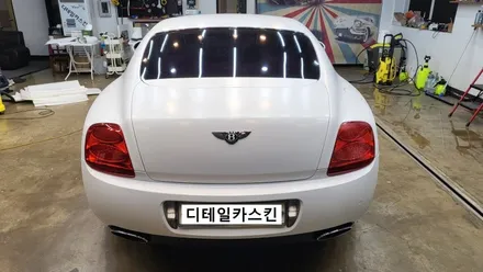 [벤틀리 컨티넨탈 GT] 사틴 화이트 전체랩핑 시공 / 인천 서구 가정동