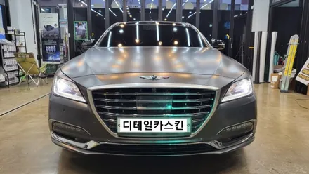 [현대 제네시스 G80] 인천 서구 에이버리 사틴다크바솔트 전체랩핑 시공 / 인천 서구 가정동