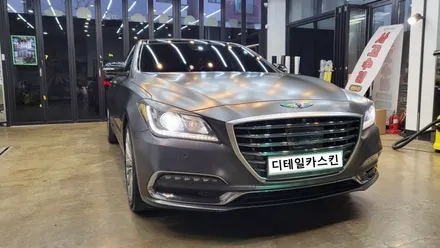 [현대 제네시스 G80] 인천 서구 에이버리 사틴다크바솔트 전체랩핑 시공 / 인천 서구 가정동