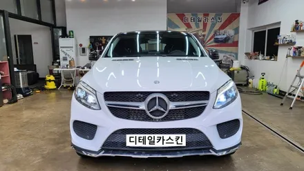 [벤츠 GLE쿠페] 순정 느낌의 유광 화이트 전체랩핑 시공 / 인천 서구 가정동