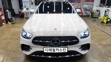 [벤츠 E350] E클레스 루원시티 유광 화이트 전체랩핑 / 인천 서구 가정동