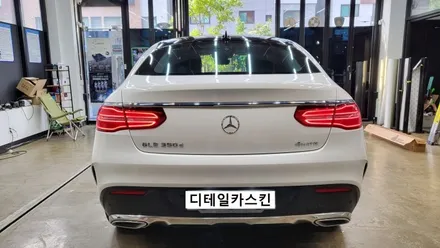 [벤츠 GLE쿠페] 순정 느낌의 유광 화이트 전체랩핑 시공 / 인천 서구 가정동