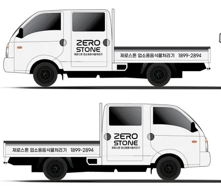 [기아 봉고3 더블캡] 제로스톤 광고랩핑 필름시공 / 인천 서구 가정동