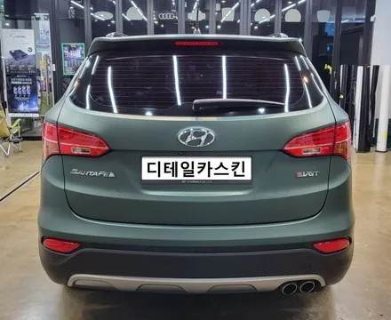 [현대 싼타페] 인천 서구 3M 매트파인그린메탈릭 전체랩핑 시공! / 인천 서구 가정동