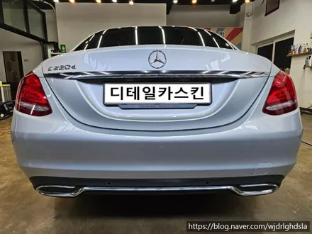 [벤츠 C클래스] 유광화이트 전체랩핑 실내카본랩핑 세로그릴 시공 / 인천 서구 가정동