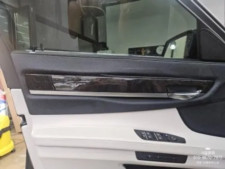 [BMW 7시리즈]  사틴 화이트 진주 / 우드몰딩 실내랩핑 시공 / 인천 서구 가정동