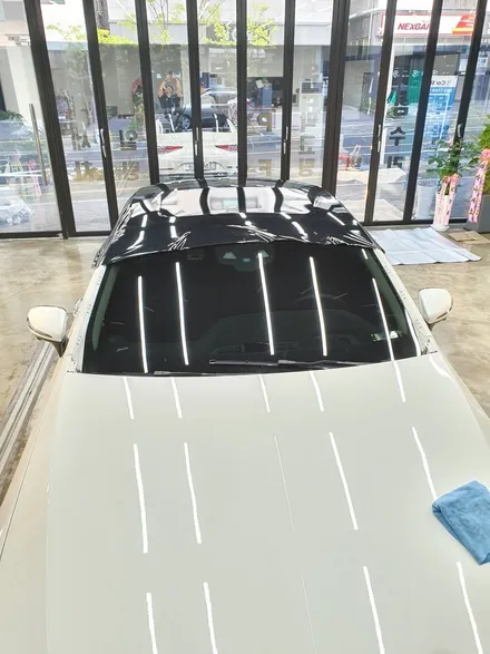 인천랩핑 부분랩핑 CLS 400d 루프스킨 / 인천 서구 가정동