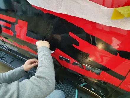인천데칼랩핑 루원시티데칼렙핑 램 레블 데칼 작업으로 카리스마 살리기 / 인천 서구 가정동