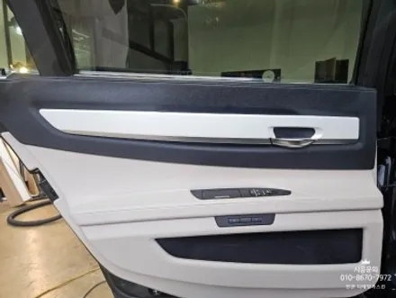 [BMW 7시리즈]  사틴 화이트 진주 / 우드몰딩 실내랩핑 시공 / 인천 서구 가정동
