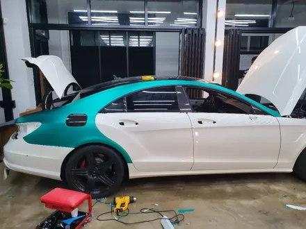 인천랩핑 중국산필름제거 벤츠 CLS63 AMG 전체렙핑 재시공 / 인천 서구 가정동