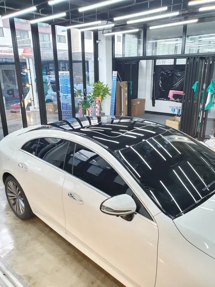 인천랩핑 부분랩핑 CLS 400d 루프스킨 / 인천 서구 가정동