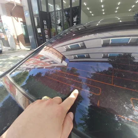 소나타하이브리드 재시공 전,후 필름비교-수원썬팅 루마버텍스천천점,그린썬팅샵 / 경기 군포 의왕 안양 수원