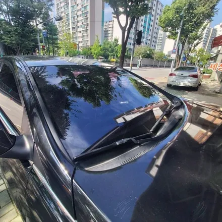 소나타하이브리드 재시공 전,후 필름비교-수원썬팅 루마버텍스천천점,그린썬팅샵 / 경기 군포 의왕 안양 수원