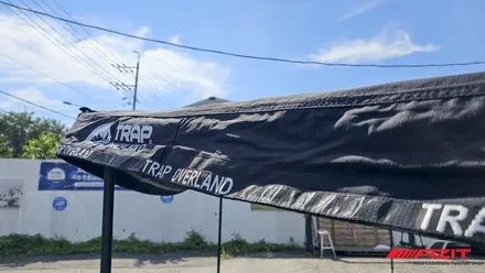 기아 레이에  트랩오버랜드 270어닝을 장착해 드렸습니다. 똘똘한 파츠 하나가 차박 캠핑의 질을 바꿔드립니다._용인 아지트(AZIT) / 용인시 기흥구