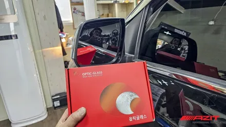 쉐보레 콜로라도 튜닝. 한미4단폴딩커버(렉스커버), 사이드미러 락폴딩, 사각지대해소 광각사이드미러 옵틱글래스 장착 후기 / 용인, 광교, 성남, 판교