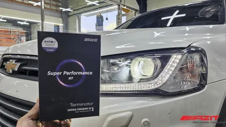 쉐보레 캡티바 차량에 설치한 브라비오 LED H7 합법 LED 전조등 입니다. 오랜 수명은 물론 밝은 빛으로 안전운전에 도움이 됩니다. / 용인, 광교, 성남, 판교