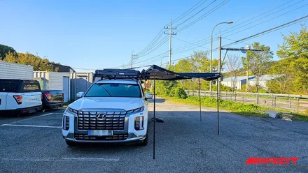 현대 팰리세이드 트랩오버랜드 270도 차량용 어닝(ST 270)장착후기. 내 여행 스타일에 맞는 오토캠핑의 시작 튜닝샵아지트. / 용인, 광교, 성남, 판교