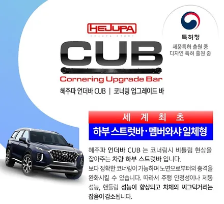 팰리세이드를 탄탄하면서도 좋은 승차감으로 만들어주는 혜주파CUB.용인 아지트 / 용인시 기흥구