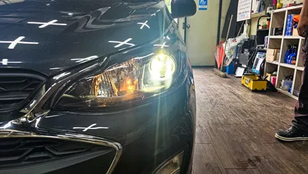 쉐보레 더 뉴 스파크에 합법인증 전조등 LED 브라비오 올 뉴 클래식 H7, GSP 정품 인산철 시동 배터리 80A 튜닝 후기입니다. / 용인시 기흥구