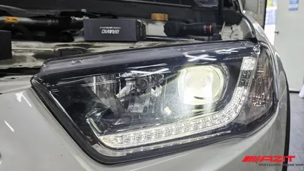 쉐보레 캡티바 차량에 설치한 브라비오 LED H7 합법 LED 전조등 입니다. 오랜 수명은 물론 밝은 빛으로 안전운전에 도움이 됩니다. / 용인, 광교, 성남, 판교