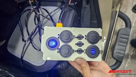 쉐보레 콜로라도 GSP배터리 인산철시동배터리, 12V DC멀티탭, MD홍 2000W 인버터 장착후기 / 용인시 기흥구