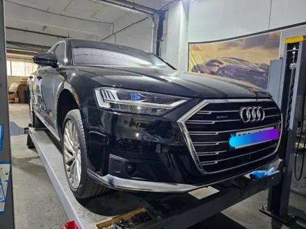 대전 세종 청주 휠복원 휠도색 아우디 A8 L 55TFSI 모델 블랙폴리쉬 다이아몬드 컷팅 휠 도색 / 대전, 신탄진, 세종