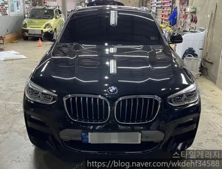 다크 그레이 색상 전체 랩핑 시공기 BMW X4 / 서울 양천, 구로, 강서, 영등포, 부천